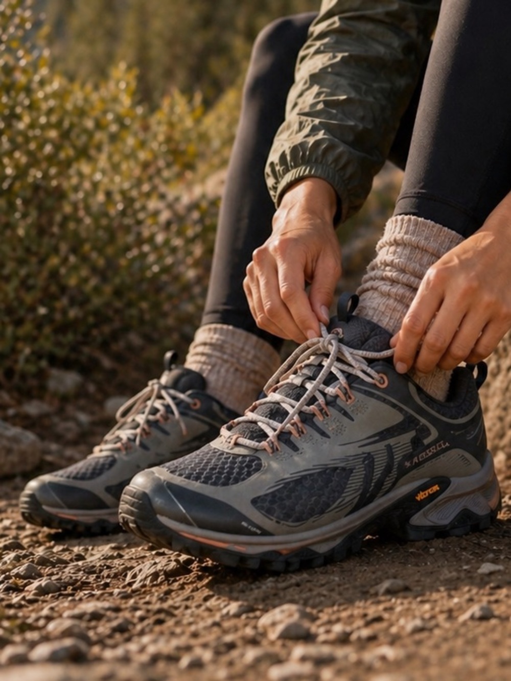 Merrell Siren Edge 3 Hiking Shoes Women’s 6.5 Vibram Sole Trail Outdoor